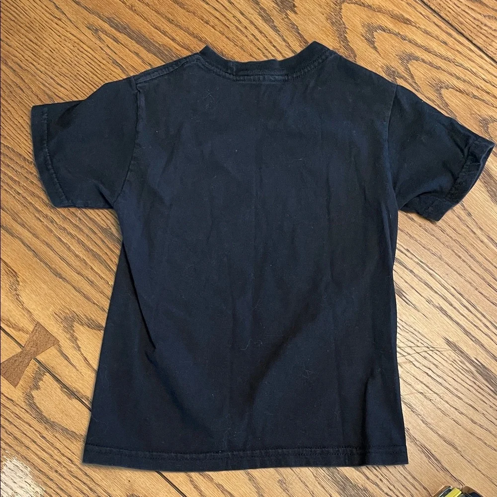 Kids Star Wars Brand Black SS Tee w/ The Last Jedi Movie Characters size XS